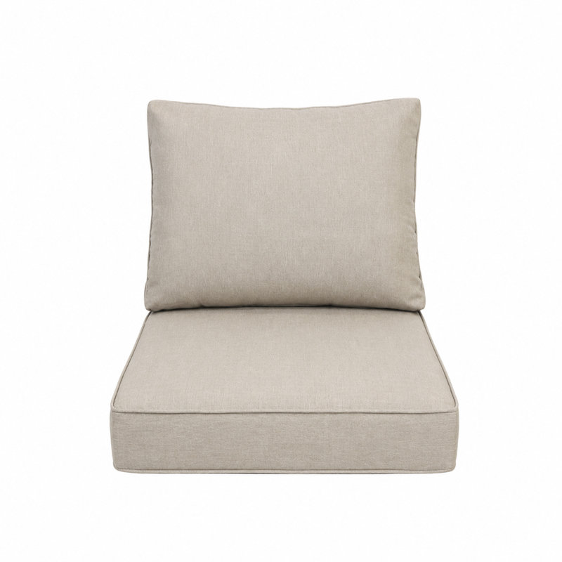 Deep Seat Chair Cushion Set - Putty, Putty