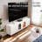 White Rolling TV Cabinet On Wheel For 50" TV