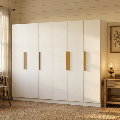 Armoire en bois manufacturé de 94,4 po Brijesh