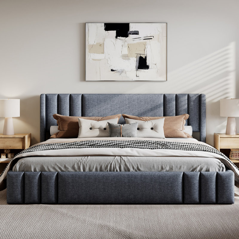 Base de lit tapissier grand format