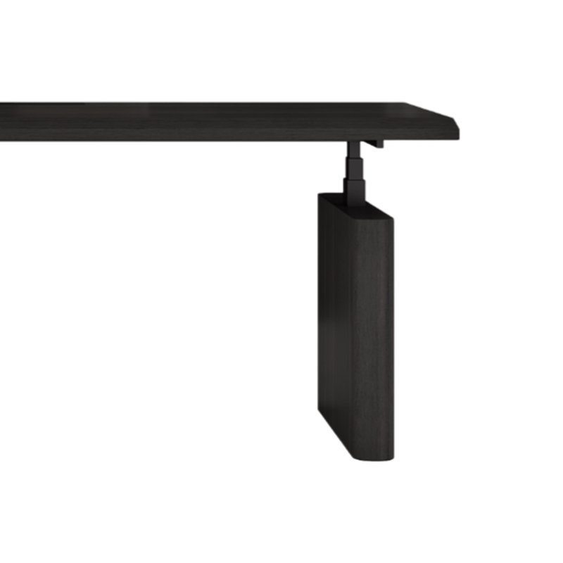 Height-adjustable desk computer table, Black, 52.76" H x 86.61" W x 33.46" D