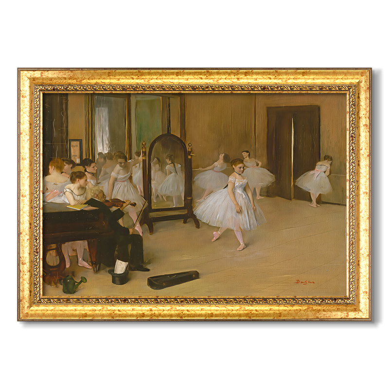 La classe de la danse, c. 1870 - Edgar Degas - Toile encadrée sur mesure, 24x34 INNER SIZE, Framed Canvas