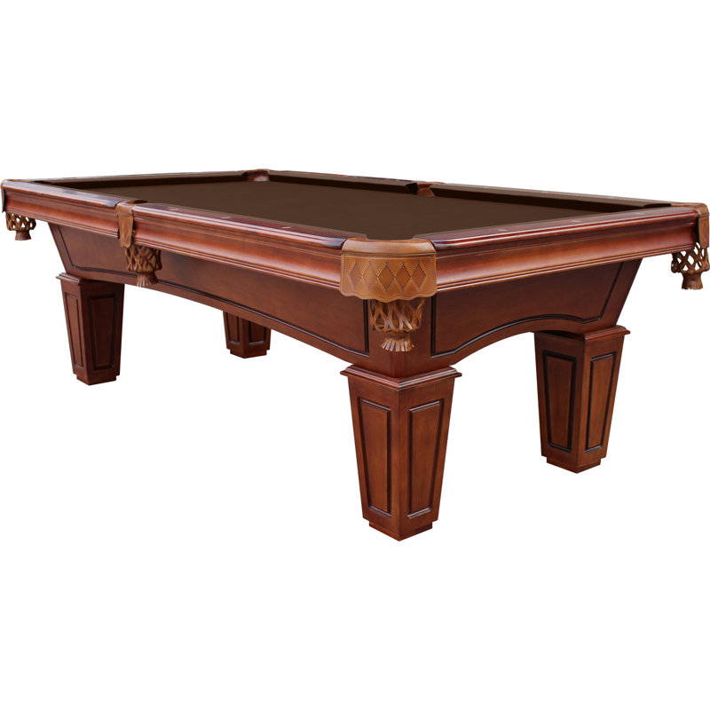 Table de billard en ardoise avec installation professionnelle St Lawrence (valeur de 895 $) incluse, Brun, Châtaignier