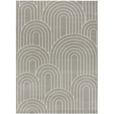 Bein Rectangle Geometric Area Rug