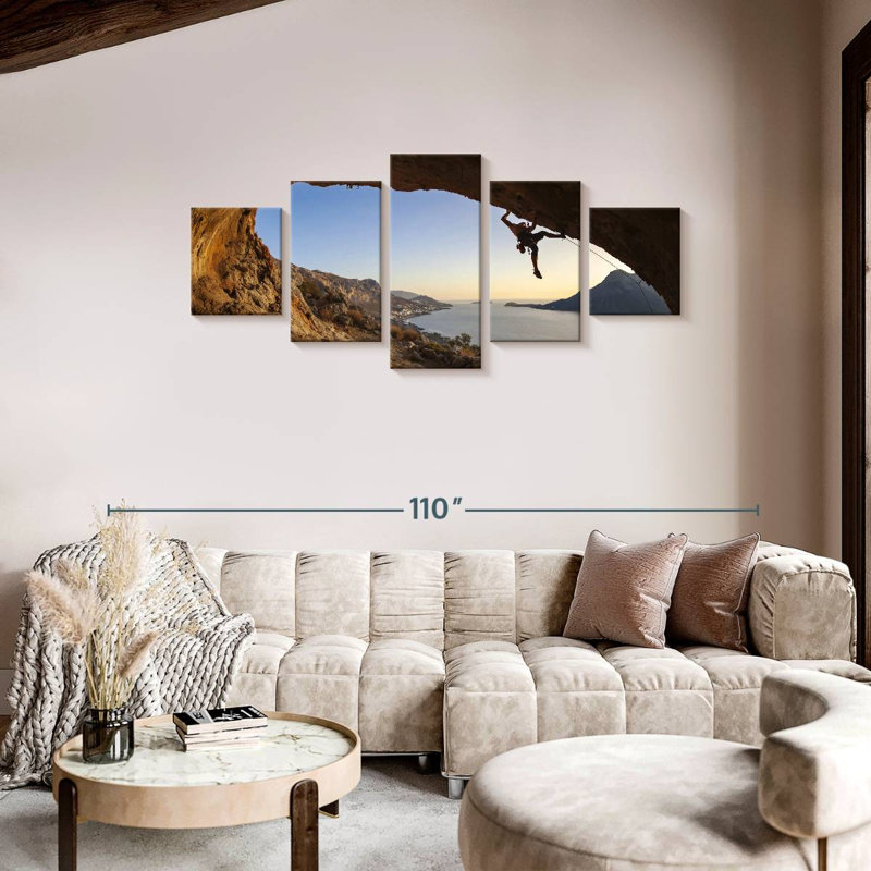 Cave Climbing, 36" H x 80" W