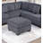 Sectional sofa with footstool