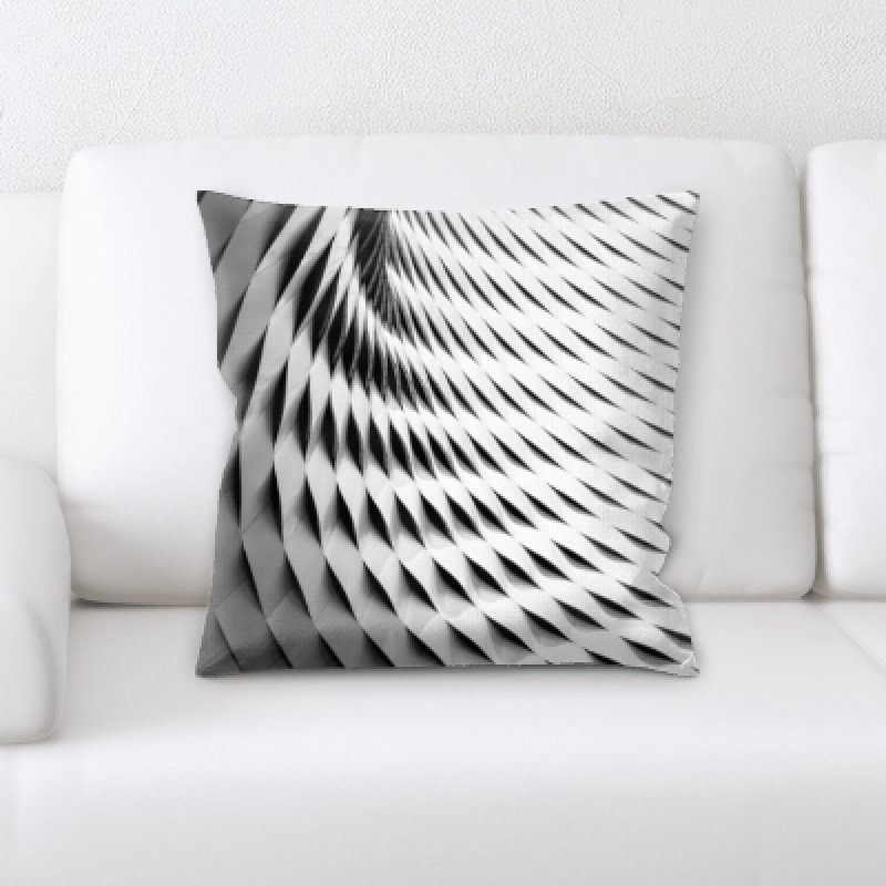 Abstract Microsuede Throw Pillow