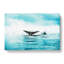 Two Humpback Whales in Abstract - Wrapped Canvas-55302696