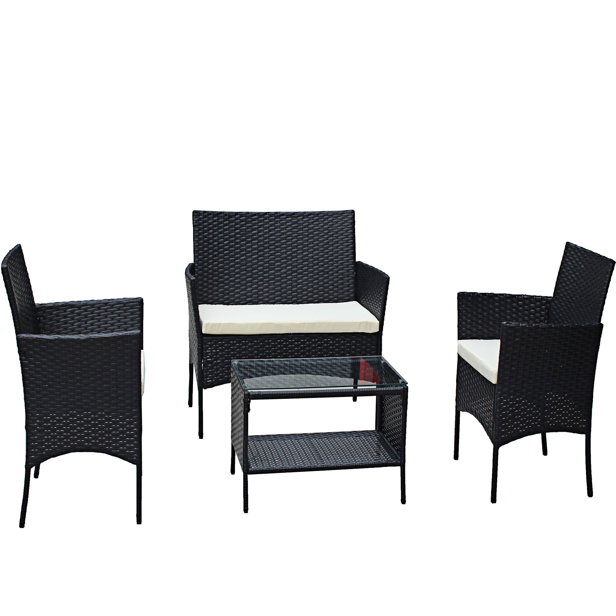 Winston Porter Sebastin 4 Person Outdoor Seating Outdoor Sofa Set