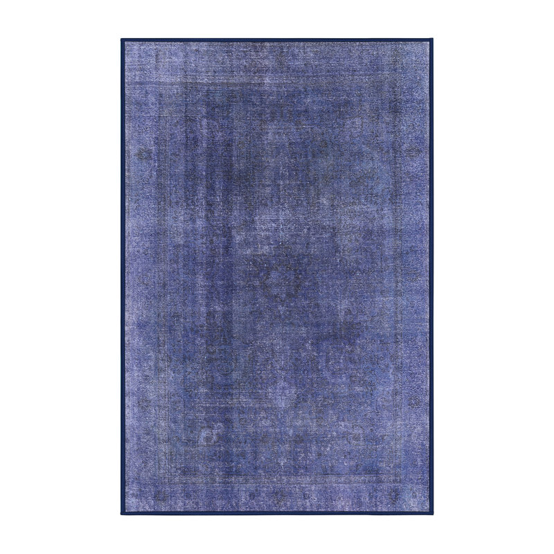 Tapis bleu / gris Icenhour, Rectangle 5 pi x 8 pi