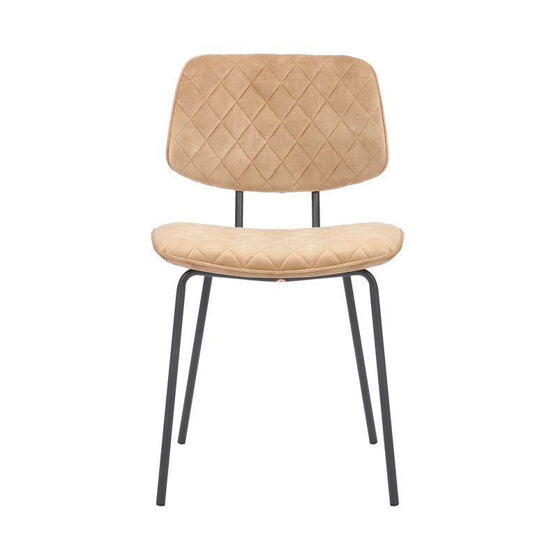 Chaise d'appoint en velours Caloundra, Champagne