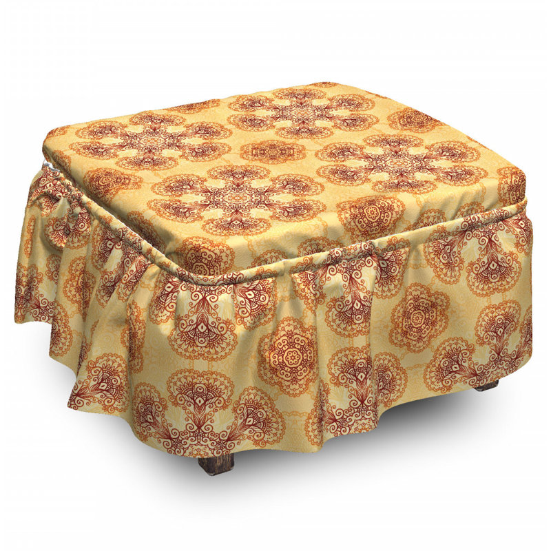 Box Cushion Ottoman Slipcover
