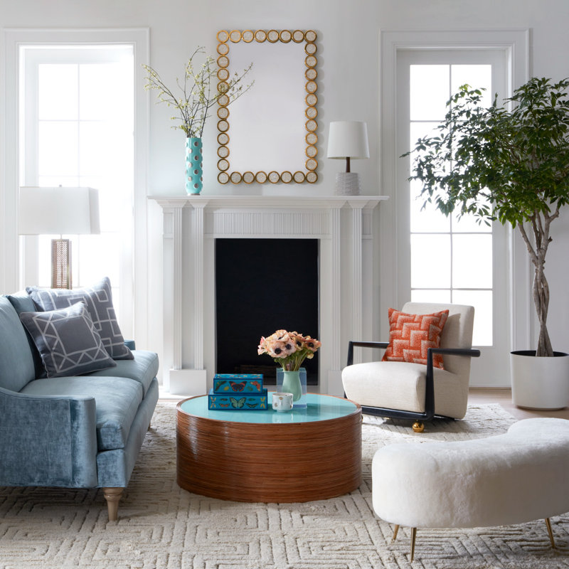Kidney Upholstered Bench