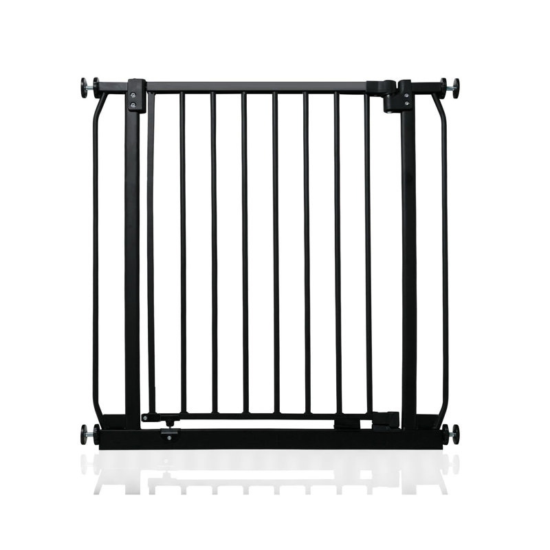 Elite Pressure Safety Gate, 75cm H x 80cm W x 2.3cm D, Matt Black