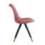 Domek Modern Velvet Dining Chair - Upholstered Upper body with Coated Metal Legs - Side Chair for Dining Room Kitchen Living Room - Single-297383982-317898539