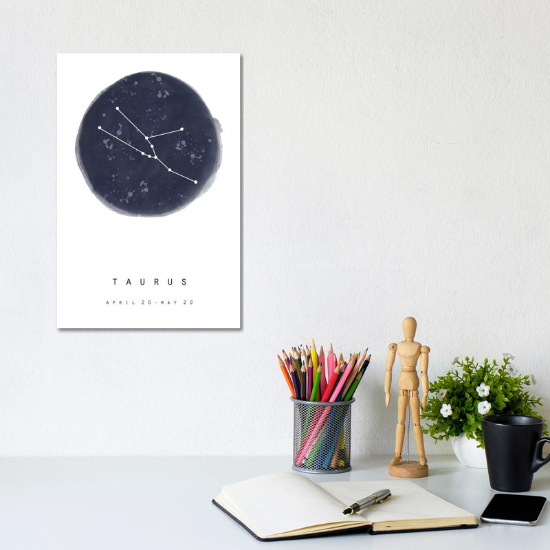 Taurus by Leah Straatsma - Wrapped Canvas Gallery-Wrapped Canvas Giclée, 20.32 cm H x 30.48 cm W