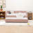 Twin Size Velvet Daybed with Trundle, Modern Diamond Tufted Sleeper Sofa-14731843