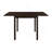 Rectangular 52-Inch Extension Dining Table, Cappuccino