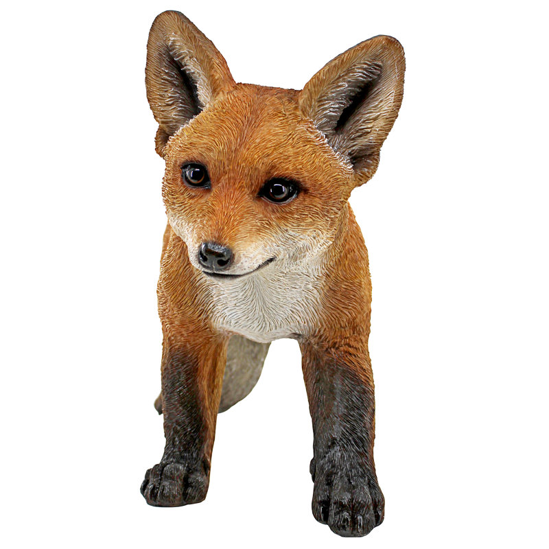 Baby Red Fox Statue