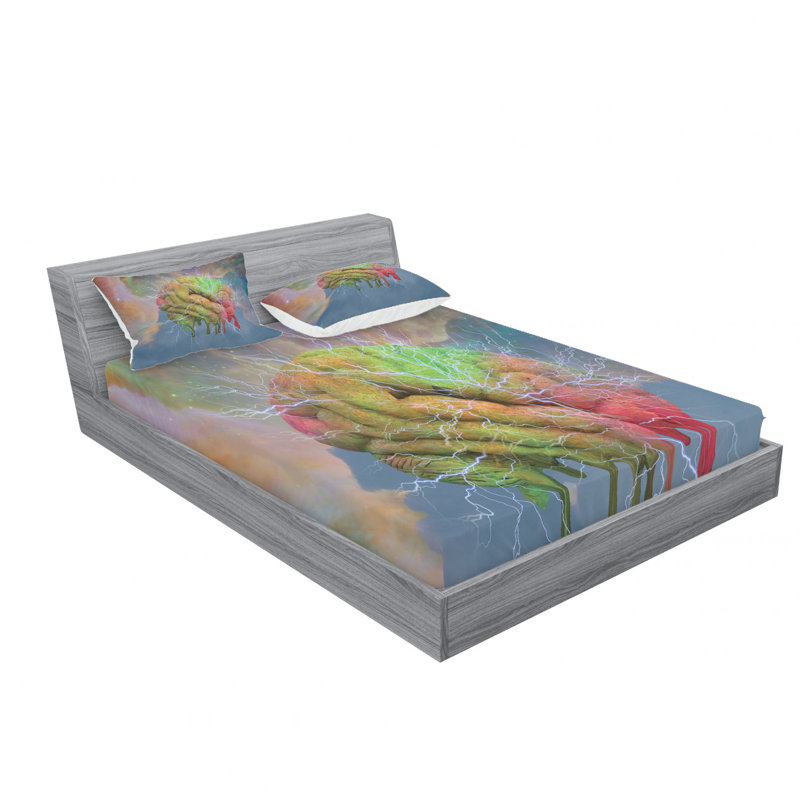 Microfiber Sheet Set, Queen Sheet Set with 2 Pillowcases