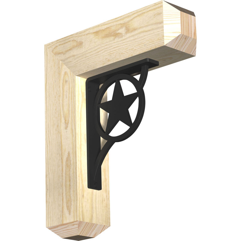 Support simple Ironcrest de 4 po Austin, H 18 po x P 15 1/2 po, Sapin Douglas (l 4 po x P 4 po)