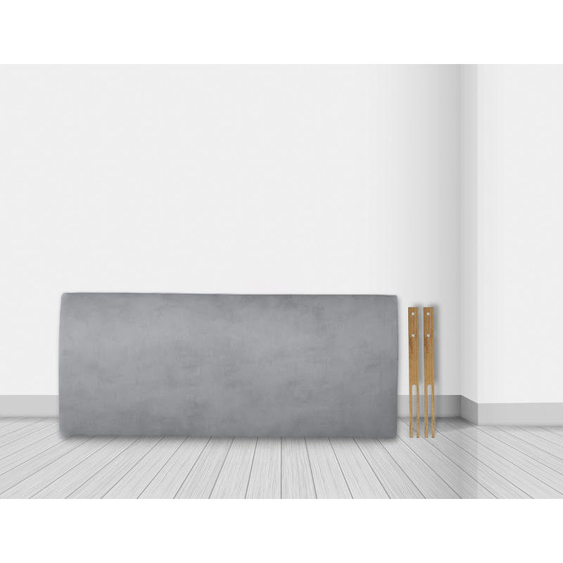 Gopi Upholstered Headboard, Silver, Double (4'6)