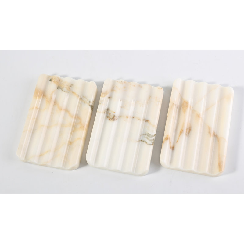 Plateau à savon en marbre naturel, Beige