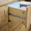 Commode à 6 tiroirs pour chambre à coucher en rotin 51 po avec poignées en bois et poignées dorées Aimara  -1373705115