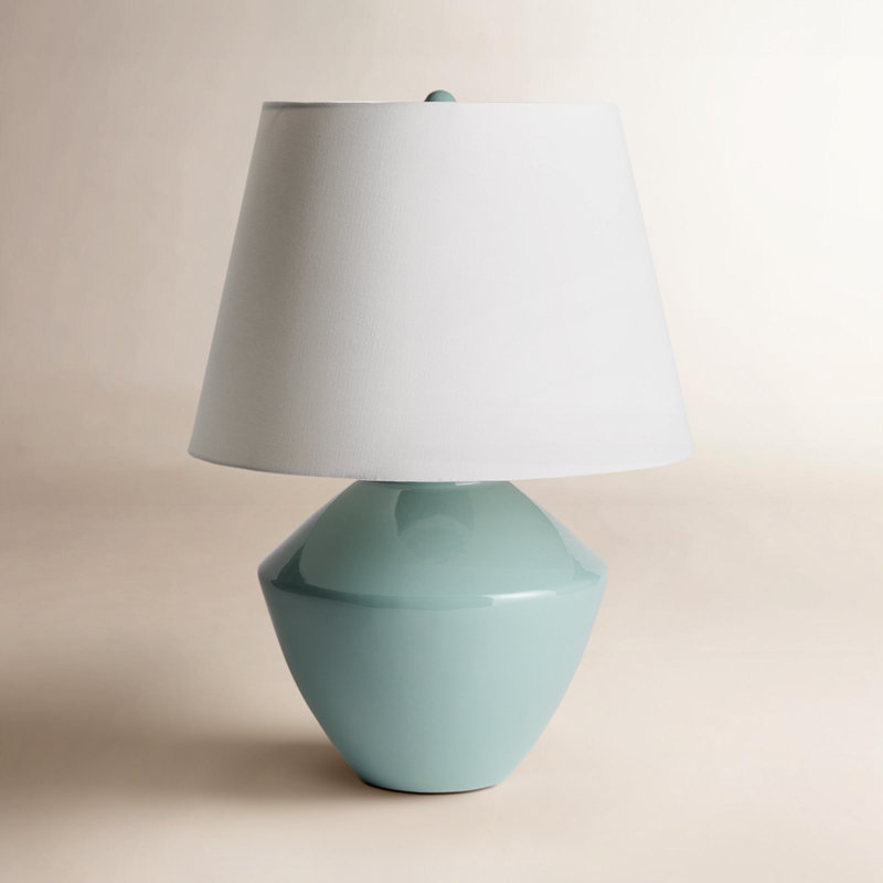 Marron Ceramic Table Lamp, Green
