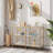 Kimberlye Glass Top Console Table-1212505509