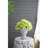 Greek Style Cement Head Planter - Indoor Outdoor Home Garden Decor/ D6" X 9"-1815866580