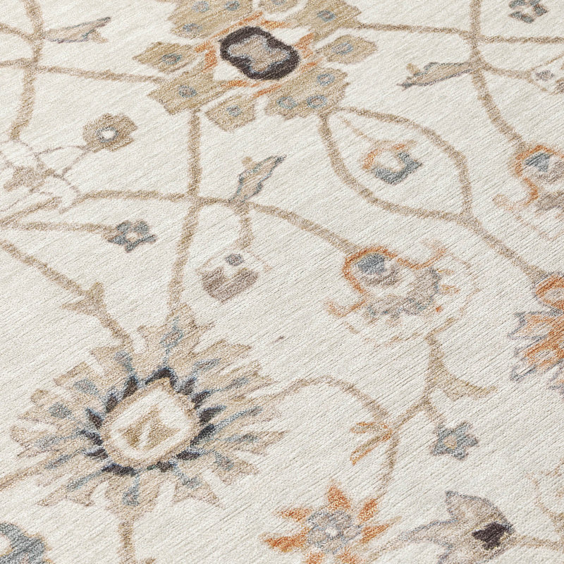 Tapis ivoire / intérieur lavable Clara , 9 pi x 12 pi
