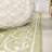 Dauphinais Vintage Filigree Textured Weave Green/Cream Indoor/Outdoor Rug-1189449098