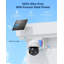  C291 4MP Wire-Free Battery Powered 360° PTZ Outdoor Security Camera with Solar Panel, Spotlight, 32GB SD Card
