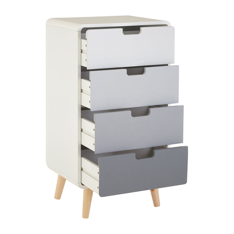 Amani 48cm W Solid + Manufactured Wood Bedside Table