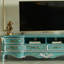 TV stand piano surface smooth rounded edges-107785693