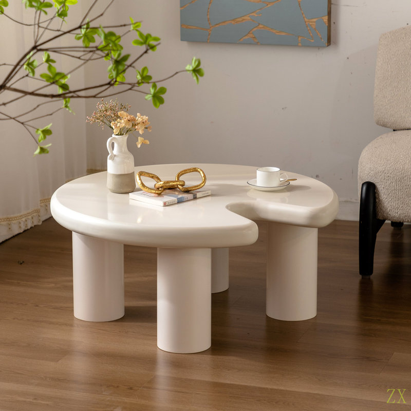 Circular Coffee Table Set Easy Assembly For Living Room