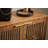  2 Door Modern Accent Cabinet Mirror Front Storage Sideboard, Metal, Wood
