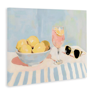 Toile Aperol & Summer Lemons, design par Sissi et Seb