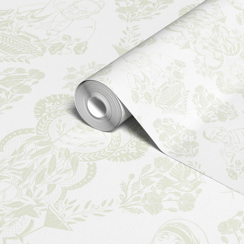 Real Ones Wallpaper, White/Tan/Gray