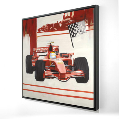 Formule 1 voiture de transport panoramique sur toile pour la décoration intérieure