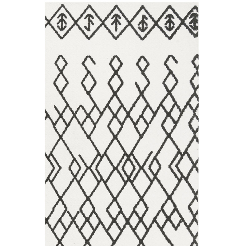 Burrell Cedar Brook Hand Loomed Cotton Southwestern Rug, Rectangle 3' x 5'