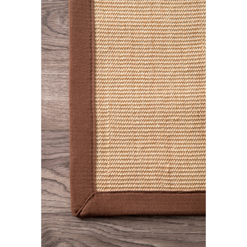 Tapis en jute / sisal brun Jansen, Rectangle 3 pi x 5 pi