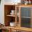 Solid wood multi-functional storage sideboard-874626245