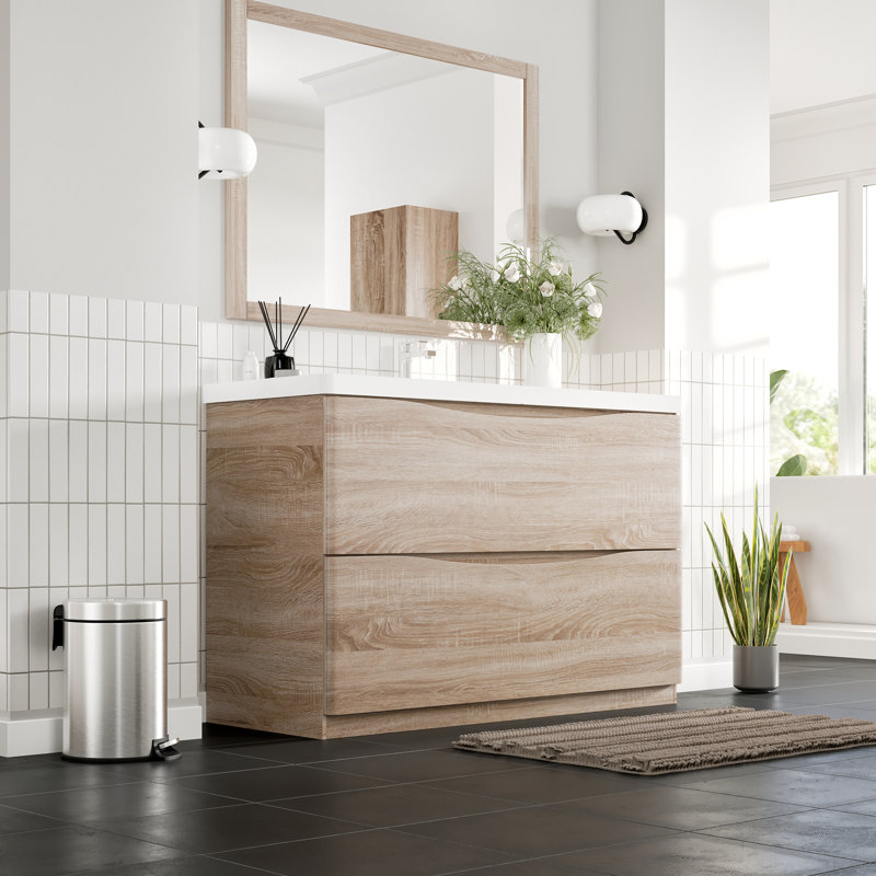 Ensemble de meuble-lavabo simple 48 po Firkins, Chêne blanc