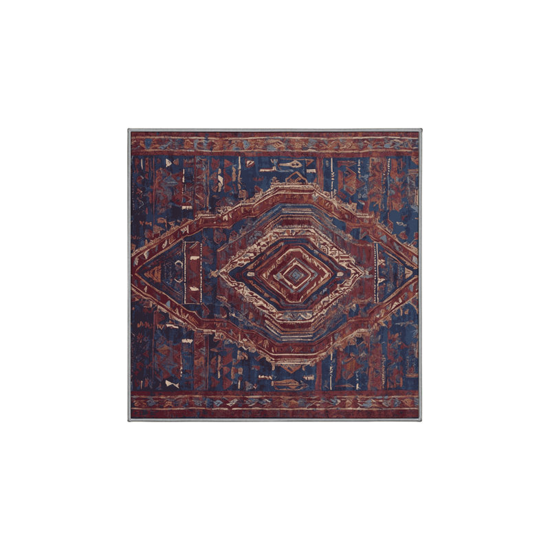 Tapis brun soyeux et moelleux, Carré 3 pi