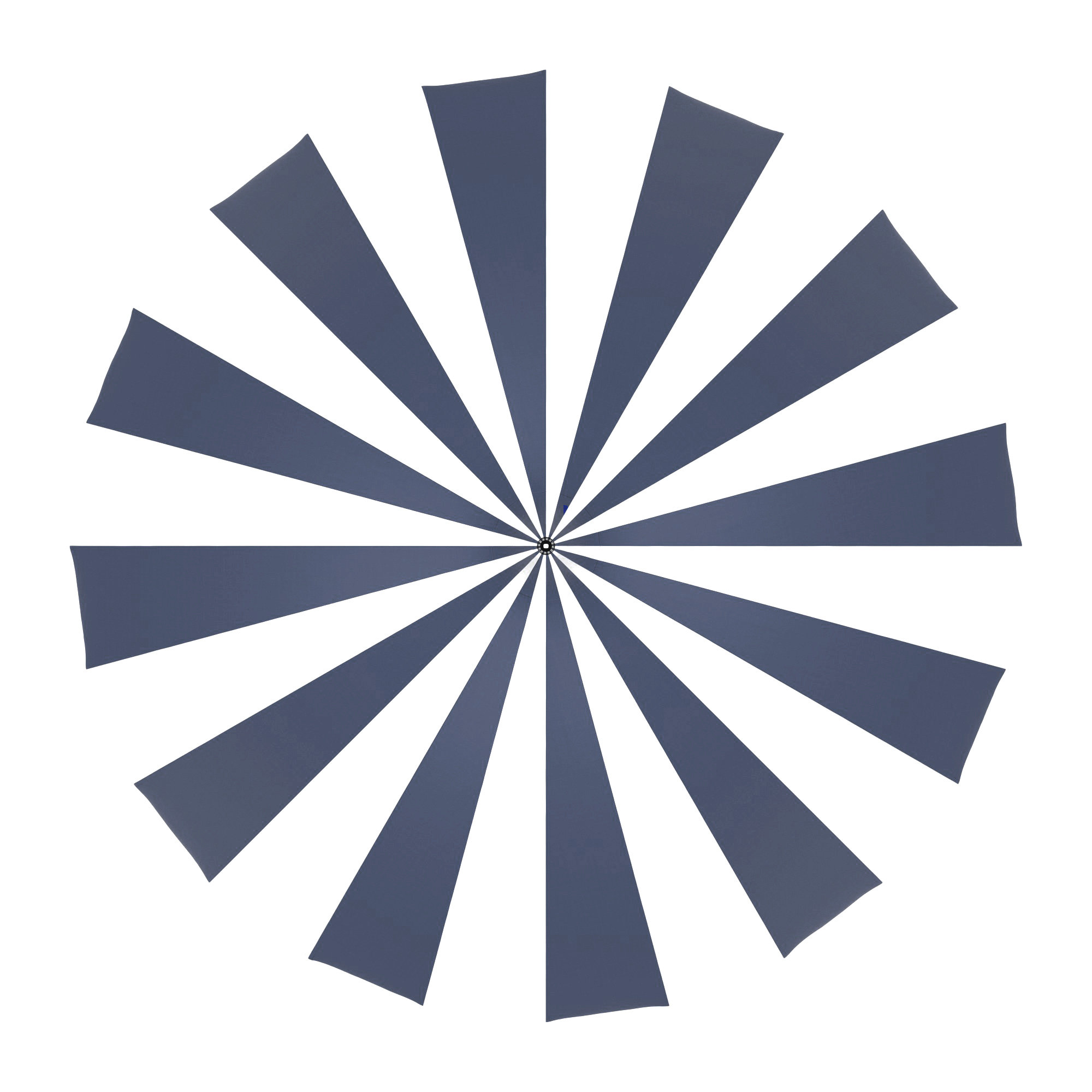8.5' Sunbrella® Two-Tone Pagoda Umbrella, Canvas Navy Sunbrella® Canvas