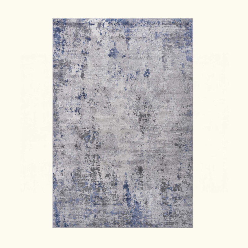 Tapis de chambre à coucher abstrait sans perte de perte de salle à manger de bureau à domicile élégant et résistant aux taches