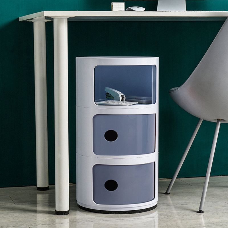 Kiralee Side Table Set, White/Grey