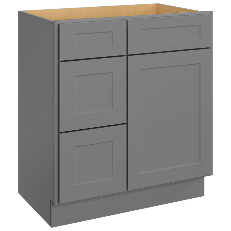 Armoire à base d'évier, portes à fermeture douce, pour la salle de lavage, la salle de douche, la buanderie